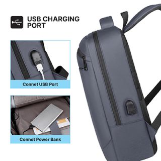 15.6" DOLLY Laptop Backpack with External USB Port 09